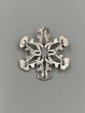Vintage Sarah Coventry Snowflake Silver Colored Lapel Pin Brooch picture