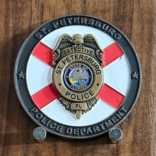 St Petersburg Police Major Crimes Unit Forensic Themed Challenge Coin M#19 picture