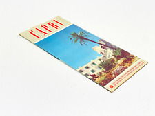 Vintage ~1969 Capris Island Italy Tourist Street Touring Map Travel Attractions picture