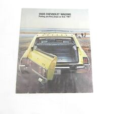 VINTAGE 1969 CHEVROLET CHEVY WAGONS DEALERSHIP SALES BROCHURE SPECIFICATIONS picture