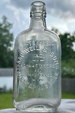 Rare Embossed Whisky Flask Issac Weil & Sons Inc Minneapolis Minnesota USA Vtg picture