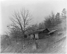 Photo:Kentucky Barnett's Creek 1930-31 Drought Mountain Shack Cabin picture