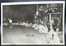 Vtg. 5x7 Photo of Circa 1950s Thiel College, Greenville, PA Downtown Pep Rally picture