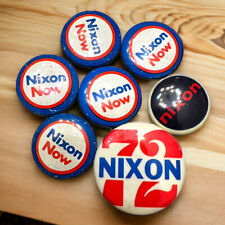 Lot Of 7 Richard Nixon Official Campaign Buttons 1972 Vintage Political Election picture