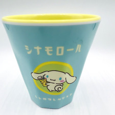 Sanrio Kawaii Cinnamoroll Lemonade Melamine Blue Tumbler Cup 3.5