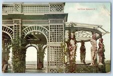 Newport Rhode Island Postcard Golf Club Scenic View Statue 1910 Vintage Unposted picture