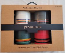Pendleton National Parks Collectible Stoneware Mugs, 4-Pack 18 oz capacity - NIB picture