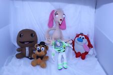 plush characters collector lot of 5 Ren & Stimpy, Lil Big Planet, very good cond picture