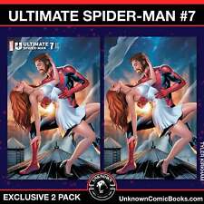 [2 PACK] ULTIMATE SPIDER-MAN #7 UNKNOWN COMICS TYLER KIRKHAM EXCLUSIVE VAR (07/3 picture