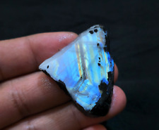 AA+ Ultimate Rainbow Moonstone Raw 132 Crt Moonstone Rough Gemstone For Jewelry picture