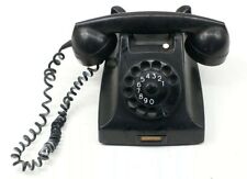 Vintage Ericsson Ruen PTT Black Rotary Dial Telephone Bakelite Made In Holland picture
