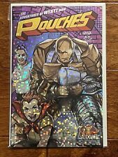 The Adventures of Wyatt & Pouches Pixel Foil Cover LACC 2023 Signed by NATWA COA picture