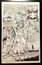 X-Men #269 pg. 19 Rogue Jim Lee 11x17 FRAMED Original Art Poster Marvel Comics picture