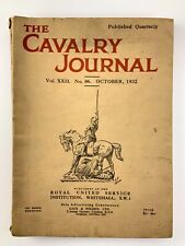 Cavalry Journal Vol XXII No 86 October 1932 Royal United Service Institute BB756 picture