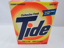 Vintage TIDE Laundry Detergent 1980s Prop Sealed 2.7 oz New Old Stock Decor picture