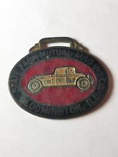 1930s State Farm Mutual AUTO And Life Insurance WATCH FOB Bloomington Illinois  picture