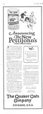 1924 Quaker Oats Pettijohns Vintage Print Ad Whole Wheat Cereal Kids Playing picture