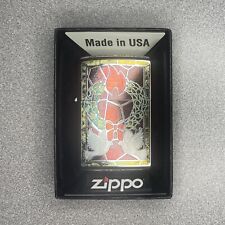 RARE Christmas Zippo Celebrate The Season 2014 Stained Glass BRAND NEW in Box picture