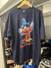Vintage Walt Disney World Fantasia Mickey Mouse Blue T Shirt Size XXL 2XL picture