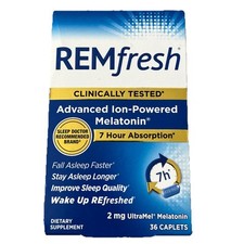 Dated 3/24 REMfresh Advanced Ion-Powered Sleep Support Aid Melatonin 2mg/36 caps picture