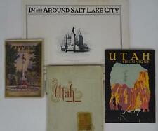 Lot 4 Circa 1900 Utah Salt Lake City Travel Brochures Booklets Tourist Guides picture