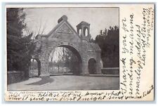 1906 Oak Grove Cemetary Entrance Springfield Massachusetts MA Antique Postcard picture