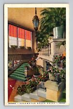 Chicago IL-Illinois, Entrance, Edgewater Beach Hotel, Vintage Postcard picture