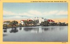 Henlopen Hotel from DuPont Lake Rehoboth Beach 1948 Delaware Postcard picture