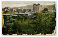 Glen Elk Bridge Looking South Duryeah PA Clarksburg West Virginia Postcard picture