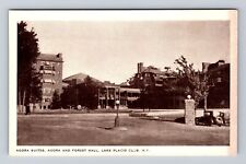 Lake Placid NY-New York, Agora Suites Agora and Forest Hall, Vintage Postcard picture