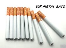 Pack of 10 Metal One Hitter Dugout Pipe Cigarette Sticks Large 10 Tobacco- picture