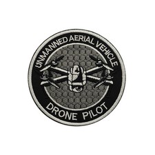 Unmanned Aerial Vehicle Drone Pilot Embroidered Patch Tactical Morale Patch3"×3" picture