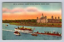 Toronto ON-Ontario Canada, Canadian Exhibition, Waterfront, Vintage Postcard picture