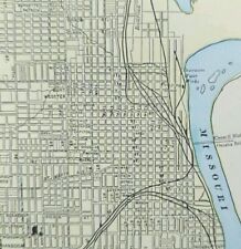 Vintage 1897 OMAHA NEBRASKA NE Map 14