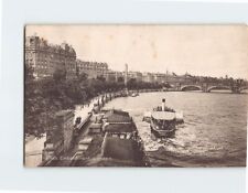 Postcard The Thames Embankment London England USA picture