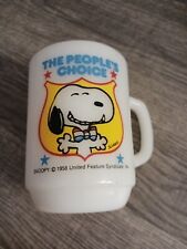 VTG The Peoples Choice Mug Snoopy Collectors Series Peanuts No 4 Anchor Hocking picture