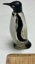 Miniature Penguin Mini Bottle Empty Liquor Vintage Black White Bow Tie picture