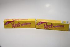 Vtg 1990 Neet Cream Hair Remover Lemon Scent Drugstore Movie Prop Tube Bathroom picture