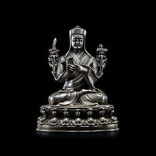 15th century sterling Sakya Pandita buddha statue Tibetan Buddhism master guru picture