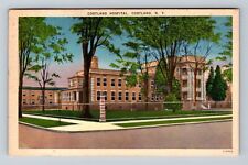 Cortland NY-New York, Cortland Hospital, Antique Souvenir Vintage Postcard picture