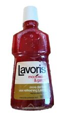 Vintage 1960s Bottle of Lavoris Mouthwash & Gargle 18 Fl Oz Glass Bottle picture