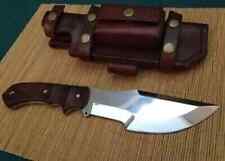 ASS Custom Handmade D2 Steel Rose Wood Tracker Outdoor Hunting Knife With Sheath picture