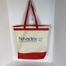 Vintage Nolvadex Tamoxifen Drug Rep Promotional Swag Tote Bag Collectible picture