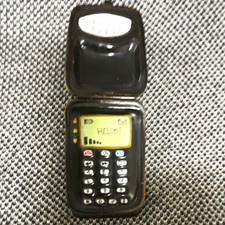 Rochard Limoges France Porcelain Cell Phone Novelty Hinged Trinket Box Black picture