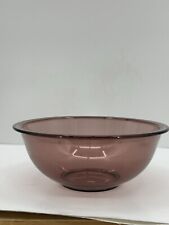 PYREX Cranberry Glass 2.5L Liter Mixing Bowl NO CHIPS Good Condition picture