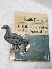  Mount Saint Helens ash duck sculpture and Seattle Post-intelligencer Paper  picture