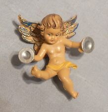 Vintage Angel Ornament with Cymbals Italy picture