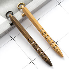 30PCS vintage brass bolt tactical pen metal ballpoint pen business gift pen with picture