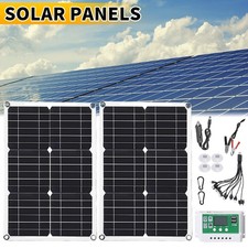 2Pcs 200W Solar Panel Kit 12V 100A Battery Charger with Controller Caravan L4 picture