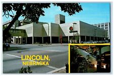 Lincoln Nebraska NE Postcard Centrum Plaza Solar Semaphore Exterior c1960s Trees picture